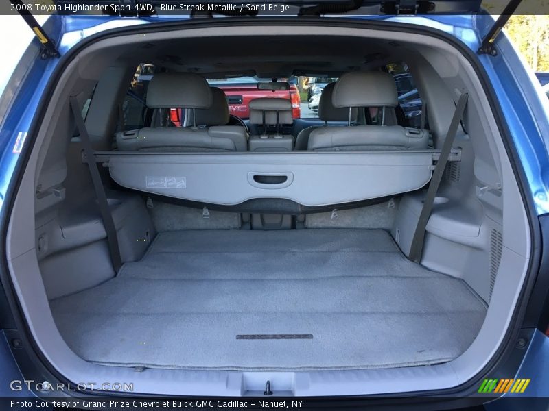 Blue Streak Metallic / Sand Beige 2008 Toyota Highlander Sport 4WD