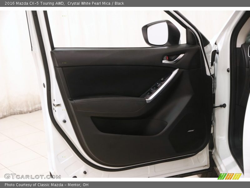 Crystal White Pearl Mica / Black 2016 Mazda CX-5 Touring AWD