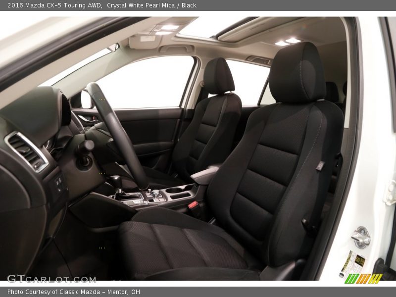 Crystal White Pearl Mica / Black 2016 Mazda CX-5 Touring AWD