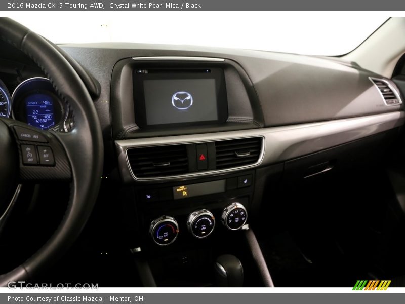 Crystal White Pearl Mica / Black 2016 Mazda CX-5 Touring AWD