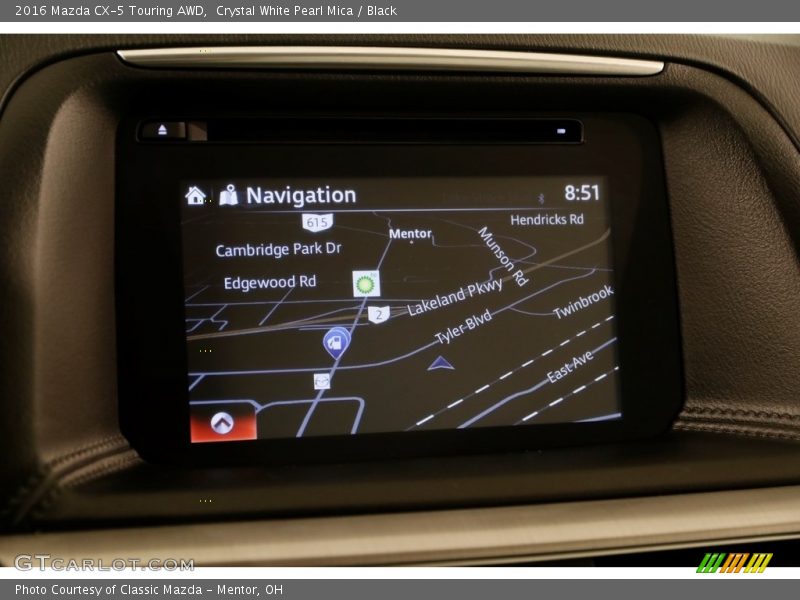 Crystal White Pearl Mica / Black 2016 Mazda CX-5 Touring AWD