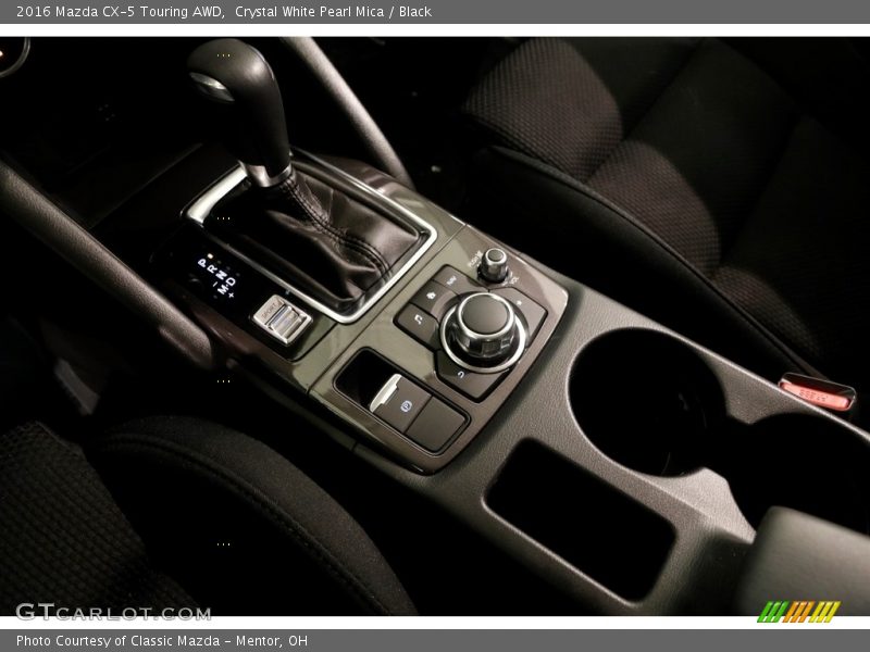 Crystal White Pearl Mica / Black 2016 Mazda CX-5 Touring AWD
