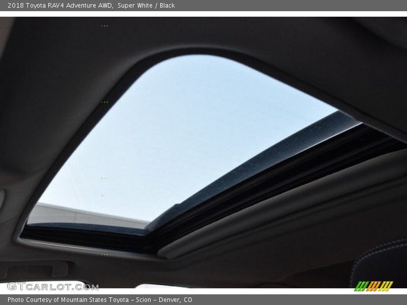 Super White / Black 2018 Toyota RAV4 Adventure AWD