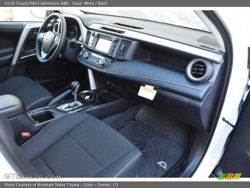 Super White / Black 2018 Toyota RAV4 Adventure AWD