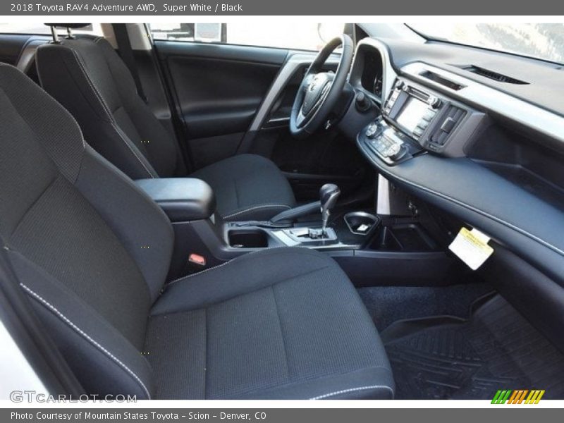 Super White / Black 2018 Toyota RAV4 Adventure AWD