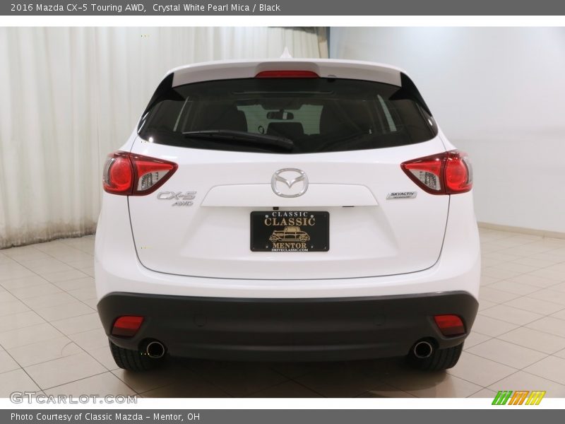 Crystal White Pearl Mica / Black 2016 Mazda CX-5 Touring AWD