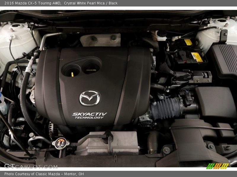 Crystal White Pearl Mica / Black 2016 Mazda CX-5 Touring AWD