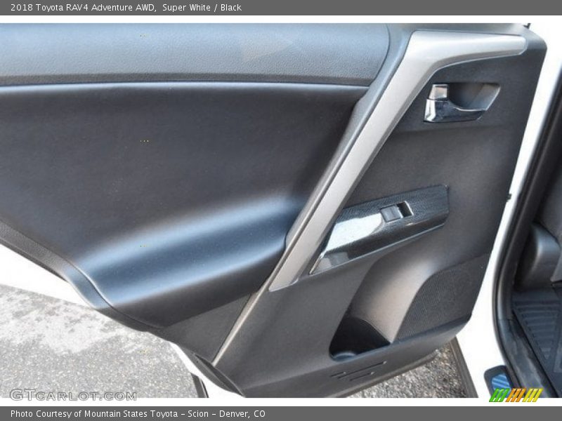 Super White / Black 2018 Toyota RAV4 Adventure AWD