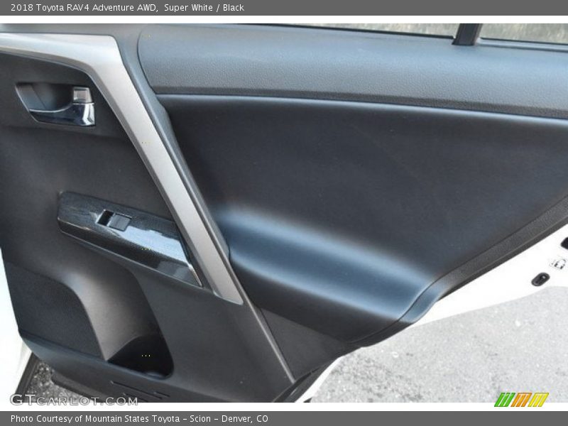 Super White / Black 2018 Toyota RAV4 Adventure AWD