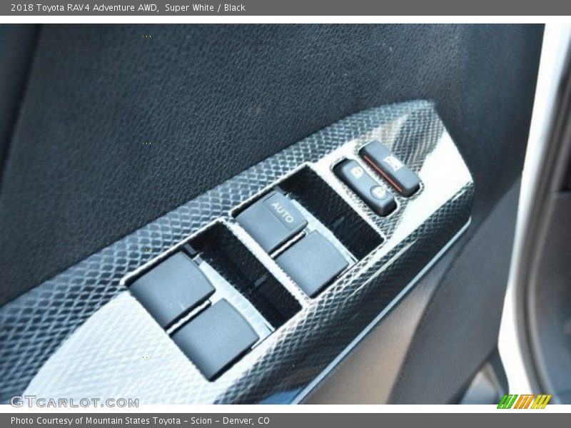 Super White / Black 2018 Toyota RAV4 Adventure AWD