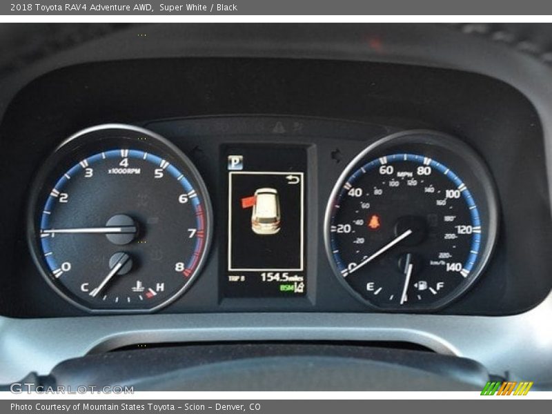 Super White / Black 2018 Toyota RAV4 Adventure AWD