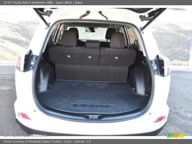 Super White / Black 2018 Toyota RAV4 Adventure AWD