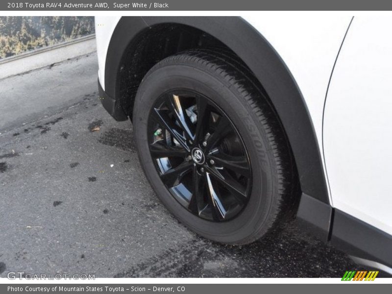 Super White / Black 2018 Toyota RAV4 Adventure AWD