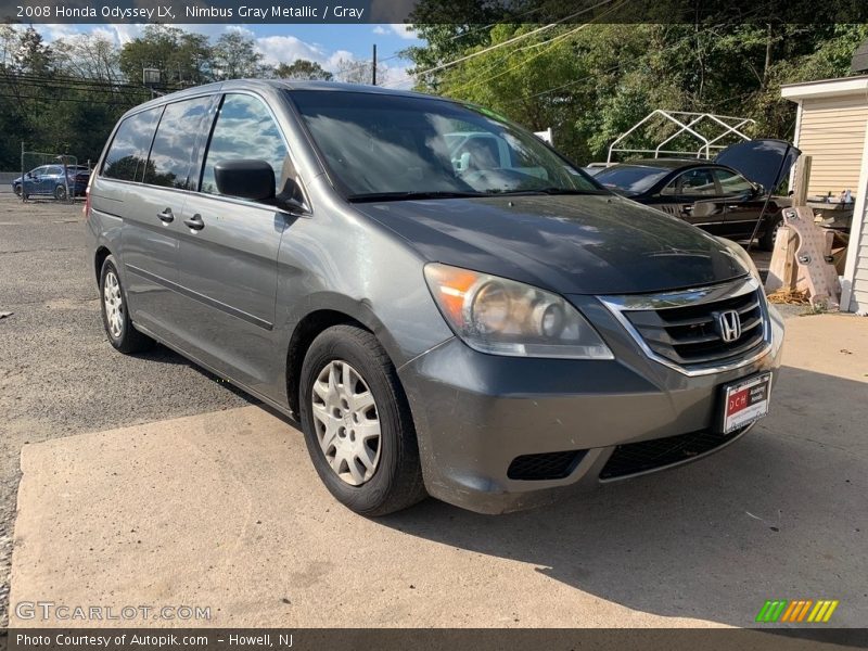 Nimbus Gray Metallic / Gray 2008 Honda Odyssey LX