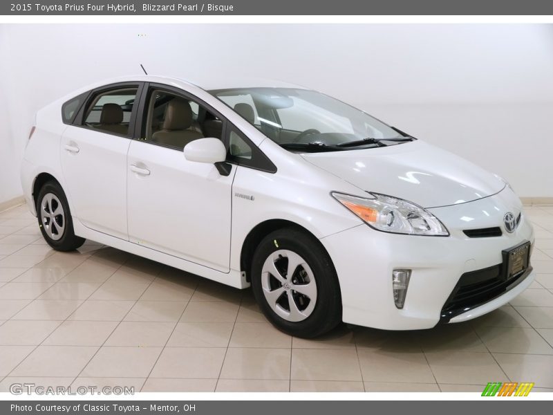 Blizzard Pearl / Bisque 2015 Toyota Prius Four Hybrid