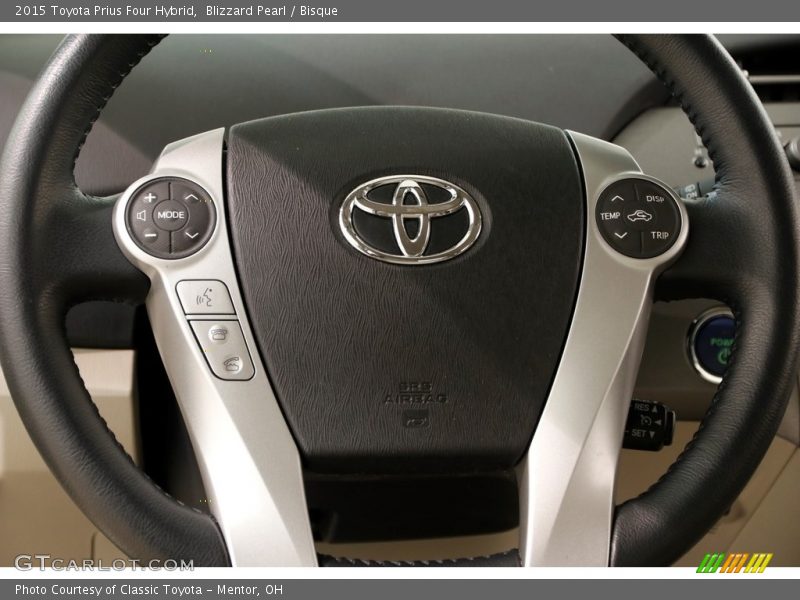 Blizzard Pearl / Bisque 2015 Toyota Prius Four Hybrid