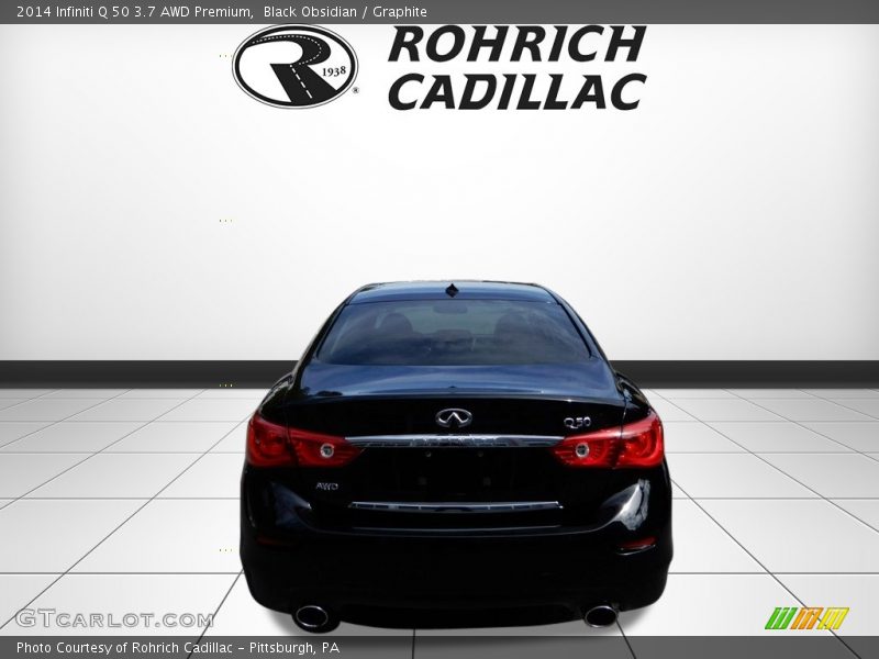 Black Obsidian / Graphite 2014 Infiniti Q 50 3.7 AWD Premium