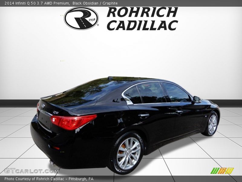 Black Obsidian / Graphite 2014 Infiniti Q 50 3.7 AWD Premium