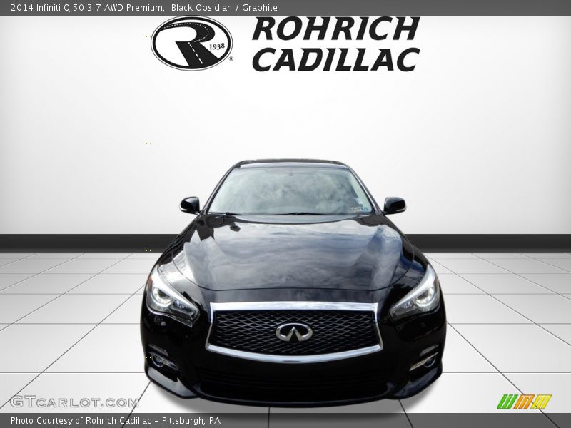 Black Obsidian / Graphite 2014 Infiniti Q 50 3.7 AWD Premium