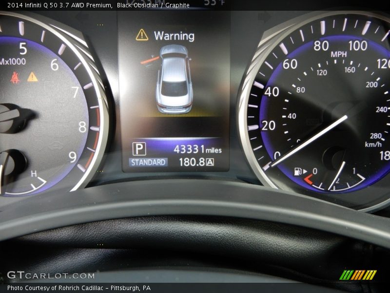 Black Obsidian / Graphite 2014 Infiniti Q 50 3.7 AWD Premium