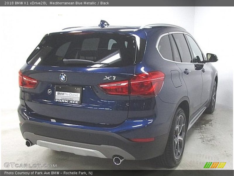 Mediterranean Blue Metallic / Black 2018 BMW X1 xDrive28i