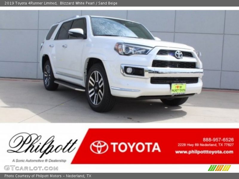 Blizzard White Pearl / Sand Beige 2019 Toyota 4Runner Limited