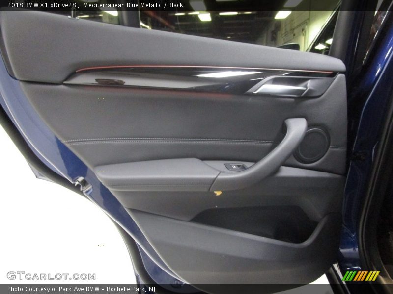 Mediterranean Blue Metallic / Black 2018 BMW X1 xDrive28i