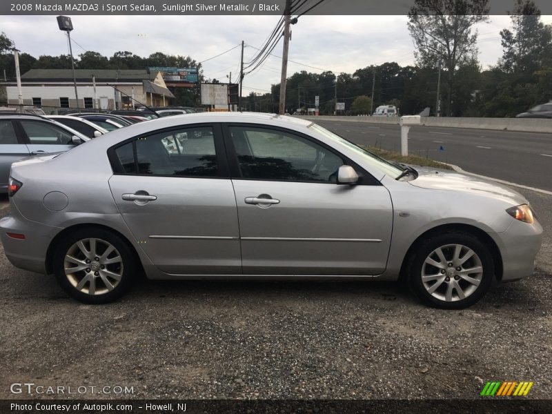 Sunlight Silver Metallic / Black 2008 Mazda MAZDA3 i Sport Sedan