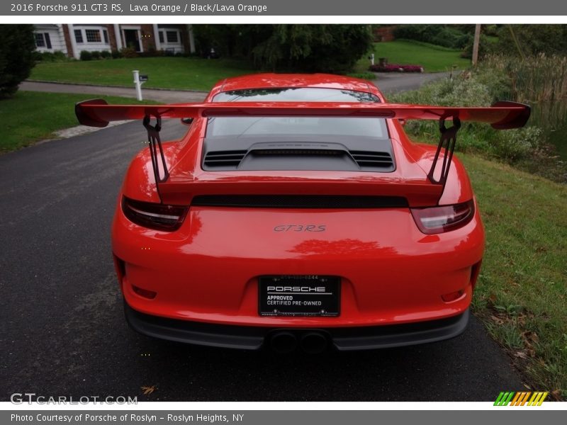 Lava Orange / Black/Lava Orange 2016 Porsche 911 GT3 RS