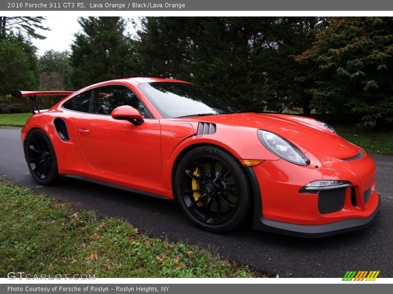 Lava Orange / Black/Lava Orange 2016 Porsche 911 GT3 RS