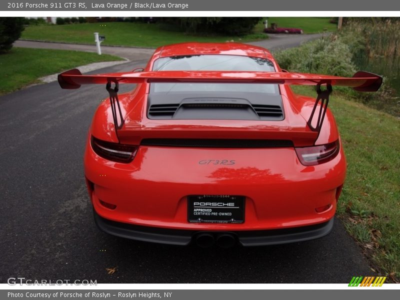 Lava Orange / Black/Lava Orange 2016 Porsche 911 GT3 RS