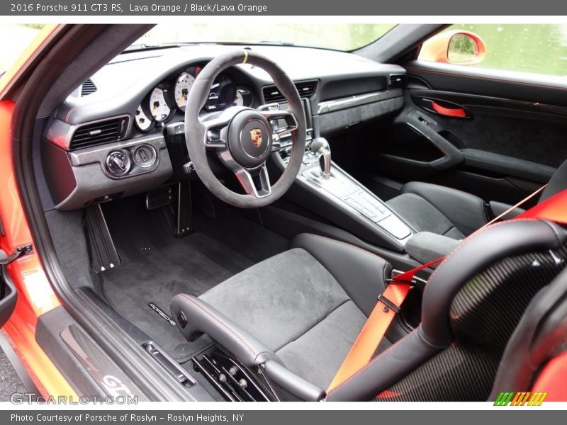  2016 911 GT3 RS Black/Lava Orange Interior