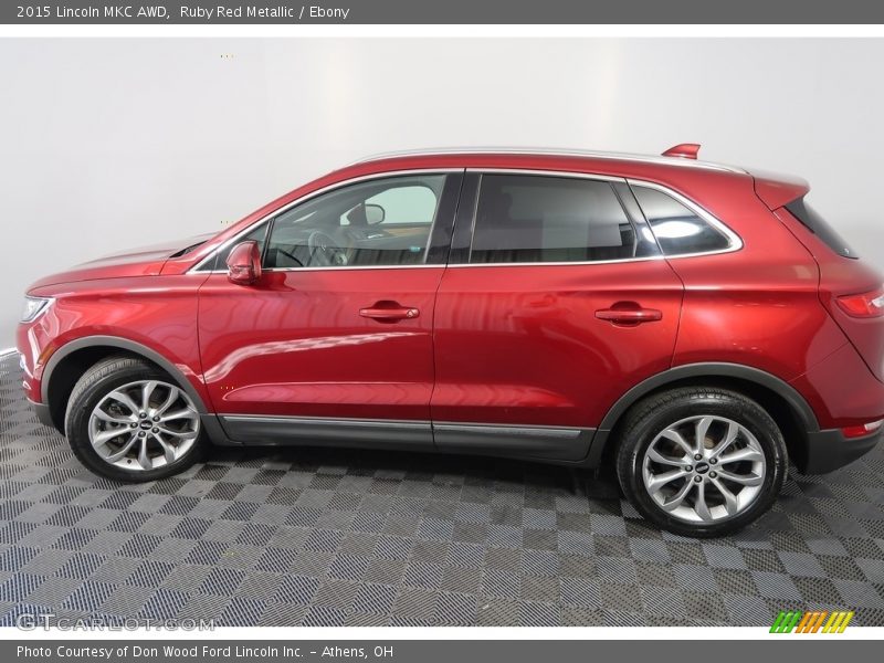 Ruby Red Metallic / Ebony 2015 Lincoln MKC AWD