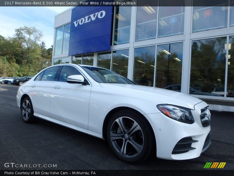 Polar White / Natural Beige/Black 2017 Mercedes-Benz E 300 4Matic Sedan