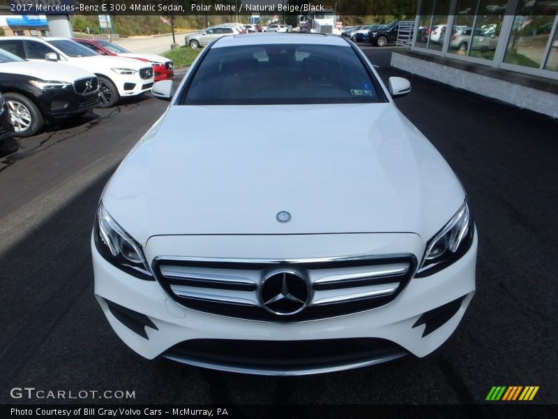 Polar White / Natural Beige/Black 2017 Mercedes-Benz E 300 4Matic Sedan