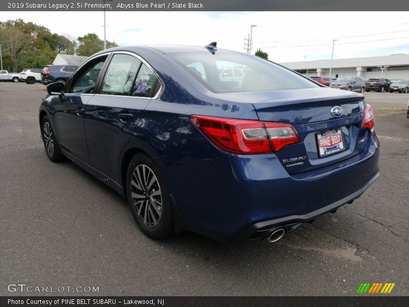 Abyss Blue Pearl / Slate Black 2019 Subaru Legacy 2.5i Premium
