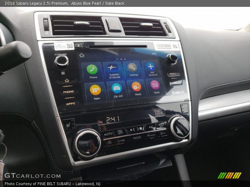 Abyss Blue Pearl / Slate Black 2019 Subaru Legacy 2.5i Premium