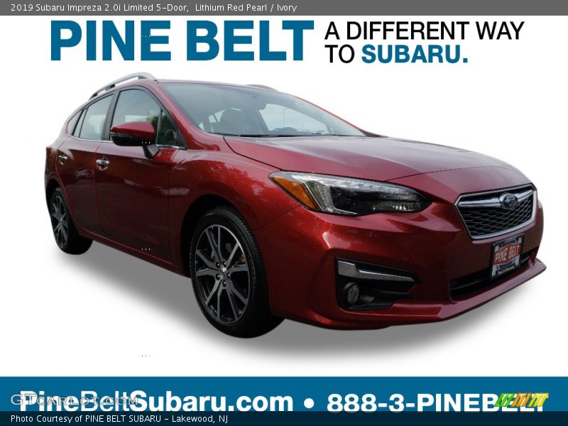 Lithium Red Pearl / Ivory 2019 Subaru Impreza 2.0i Limited 5-Door