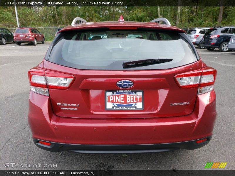 Lithium Red Pearl / Ivory 2019 Subaru Impreza 2.0i Limited 5-Door
