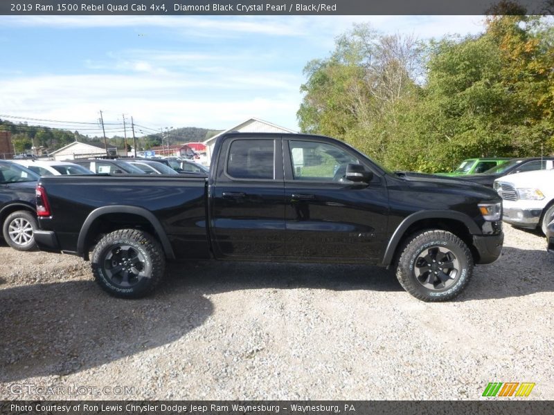  2019 1500 Rebel Quad Cab 4x4 Diamond Black Crystal Pearl