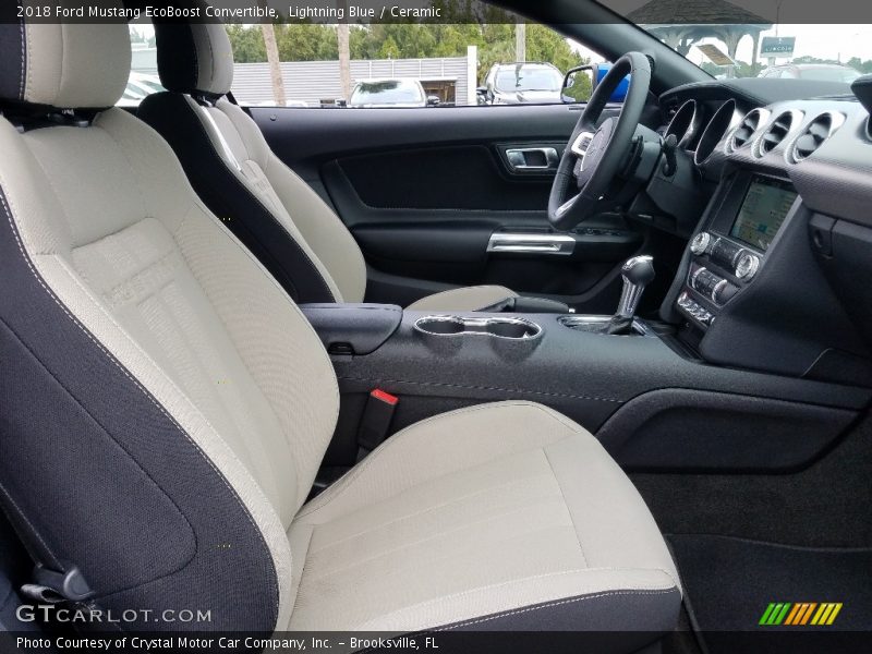 Front Seat of 2018 Mustang EcoBoost Convertible