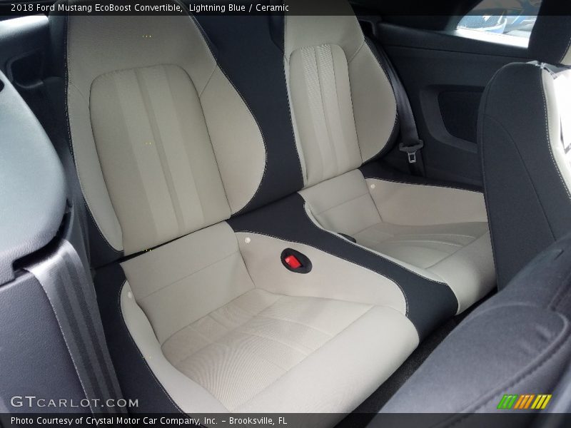 Rear Seat of 2018 Mustang EcoBoost Convertible