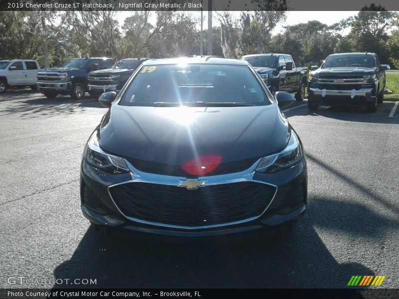 Nightfall Gray Metallic / Black 2019 Chevrolet Cruze LT Hatchback