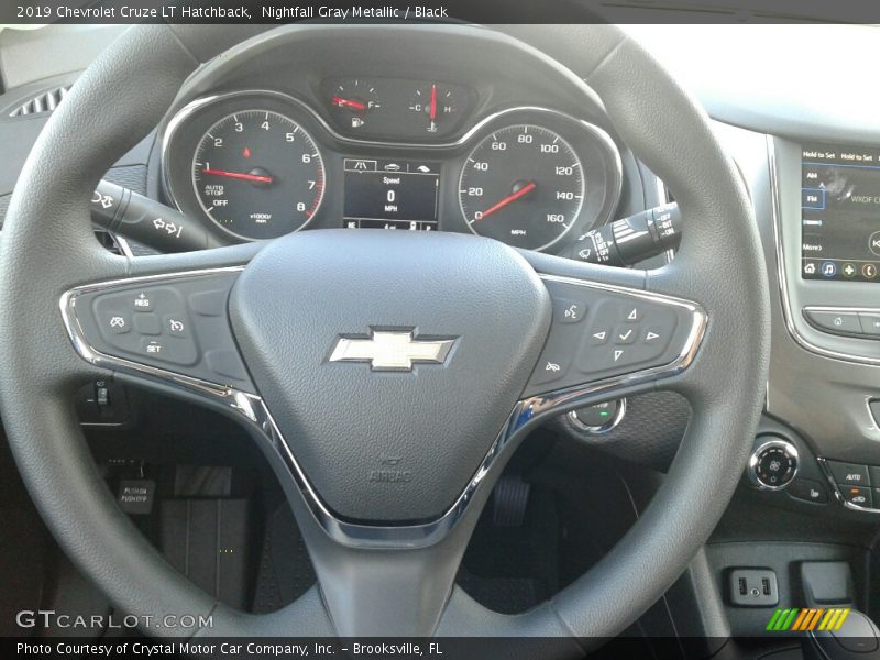 Nightfall Gray Metallic / Black 2019 Chevrolet Cruze LT Hatchback