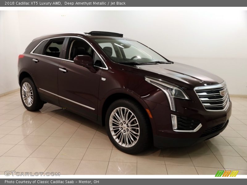 Deep Amethyst Metallic / Jet Black 2018 Cadillac XT5 Luxury AWD