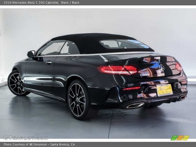 Black / Black 2019 Mercedes-Benz C 300 Cabriolet