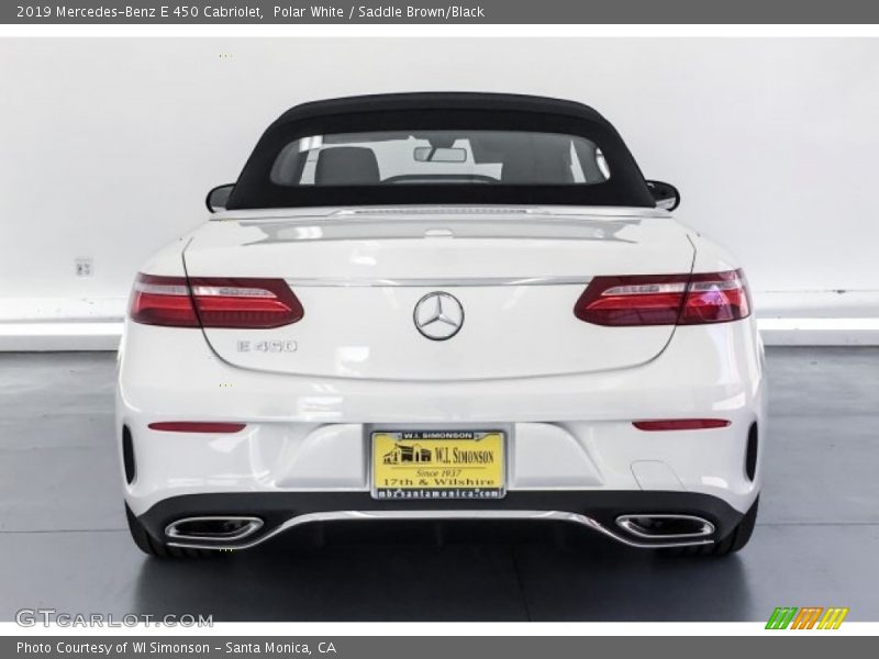 Polar White / Saddle Brown/Black 2019 Mercedes-Benz E 450 Cabriolet