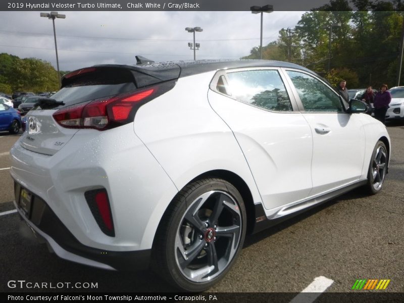 Chalk White / Gray/Black 2019 Hyundai Veloster Turbo Ultimate