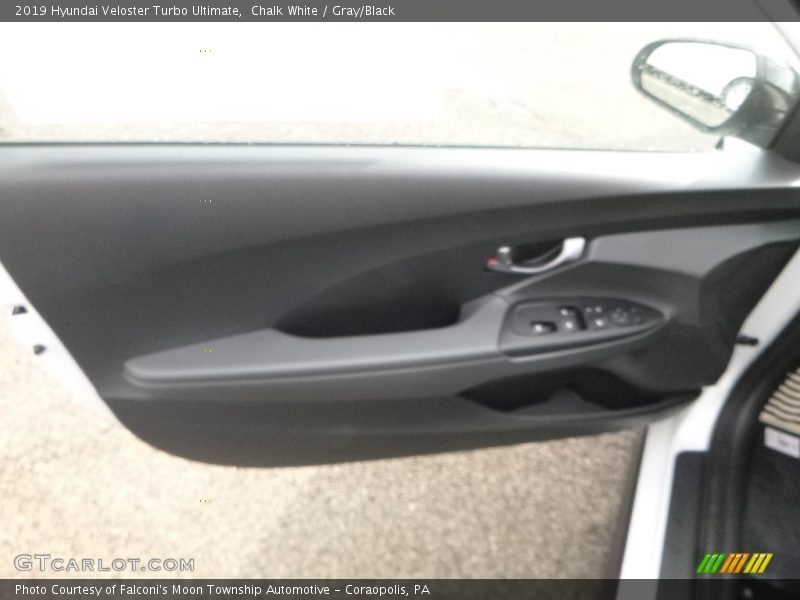Chalk White / Gray/Black 2019 Hyundai Veloster Turbo Ultimate