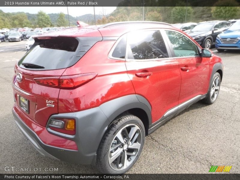 Pulse Red / Black 2019 Hyundai Kona Ultimate AWD